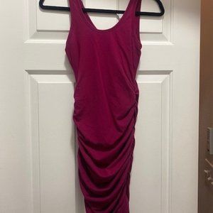 Express Pink Ruched Dress Sz XS